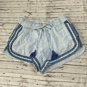 Vineyard Vines Womens Seersucker Shorts Embroidered Sz Extra Small XS Lined